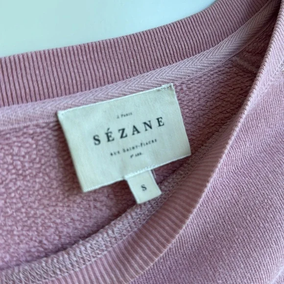 Sézane L.A Superb pink sweatshirt - Picture 3 of 4
